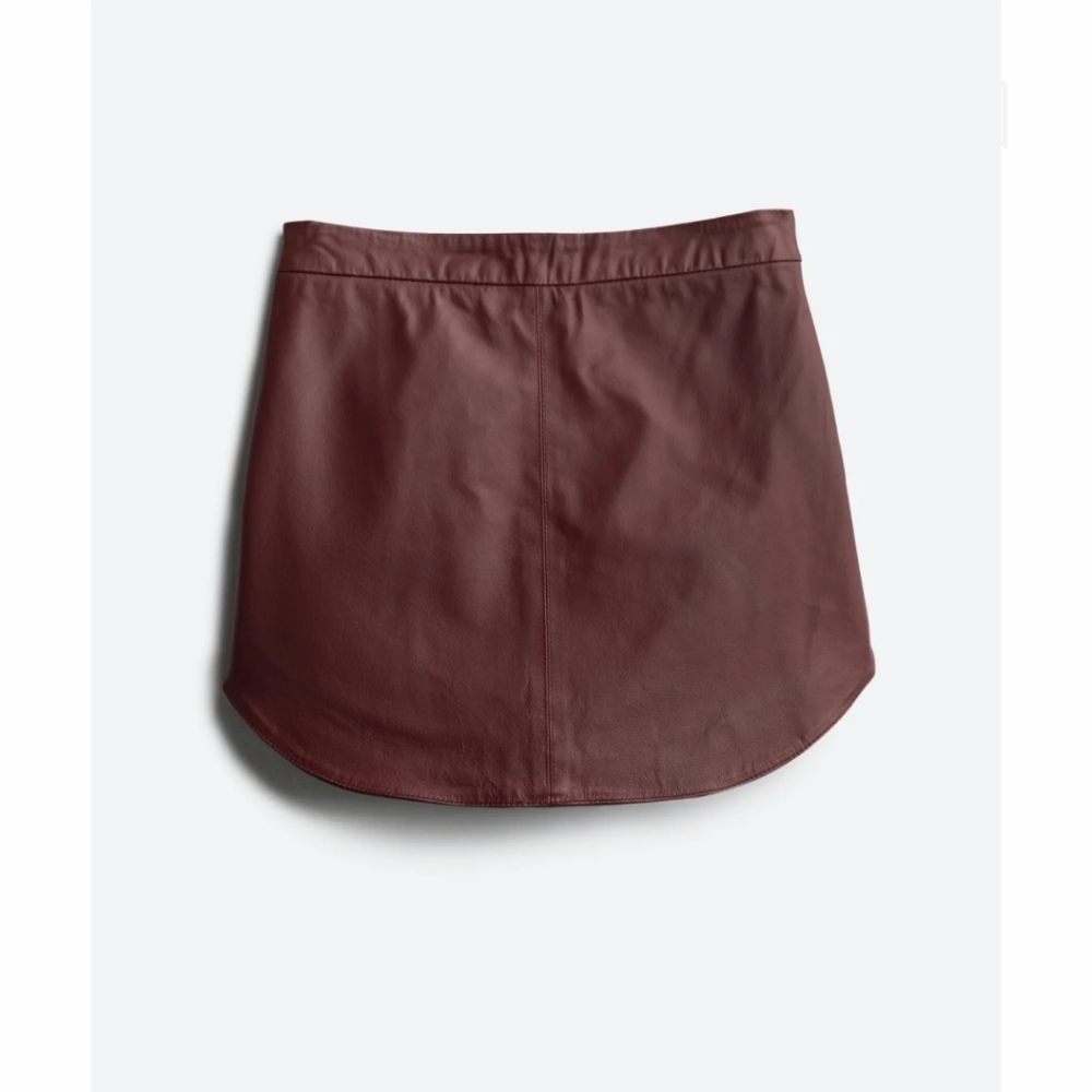 Leather mini skirt - Picture 4 of 5